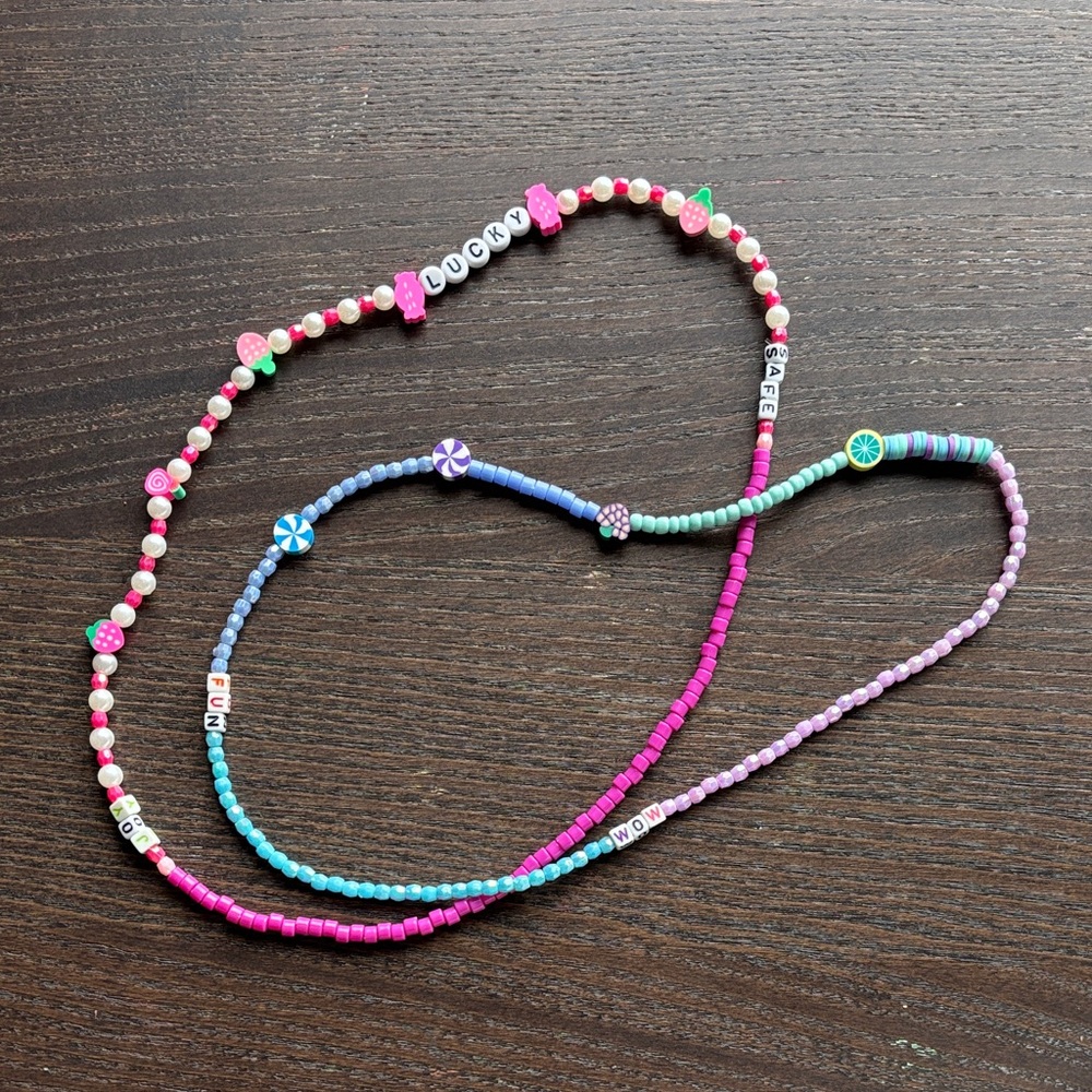 Necklace Set - Pink, Purple, Blue, Turquoise